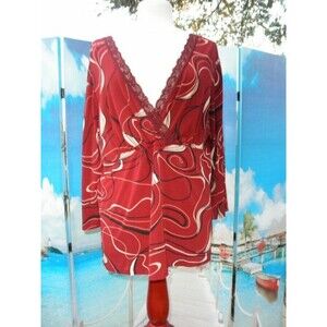 NEW by JKLA II, BLOUSE, TOP, LONG SLEEVES, MULTICOLOR, PLUS SIZE 2X, MADE IN USA